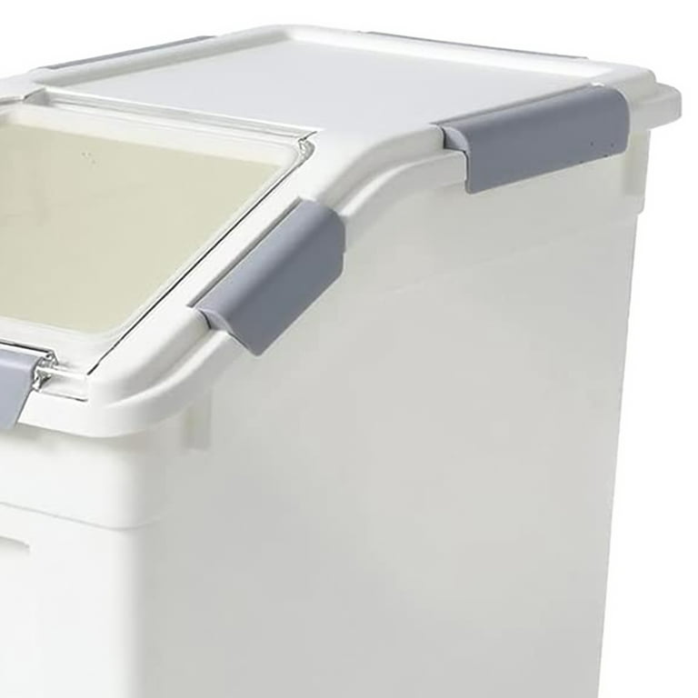 Hanamya 33-liter Rice Container With Handle, Wheels, Airtight Silicon Sealed  Cover, And Measuring Cup For Rice, Flour And Pet Dry Food Storage : Target