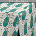 thumbnail image 4 of Ethnic Dog Crate Cover, Russian Dolls Pattern on Swirly Leaf Branches Folk Culture Traditional, Easy to Use Pet Kennel Cover Small Dogs Puppies Kittens, 7 Sizes, Teal Coral and White, by Ambesonne, 4 of 6