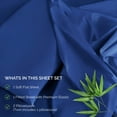 thumbnail image 4 of BNM 300 TC Rayon From Bamboo Sheet Set, Full, Smoke Blue, 4 of 6