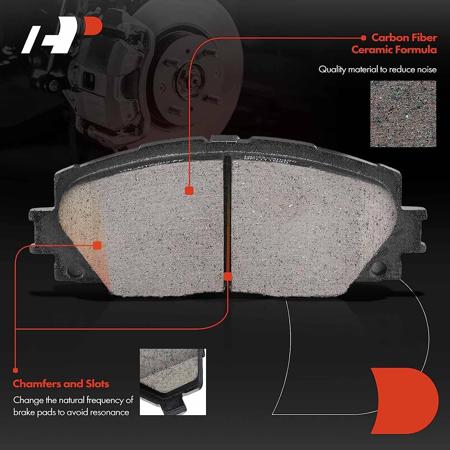 Brake X Rear Brake Pads And Rotors Kit Replacement For 2010-2022 Toyota Prius