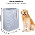 thumbnail image 3 of 72l Waterproof Collapsible Fabric Dirty Laundry Hamper With Large Capacity, Blue, 3 of 5