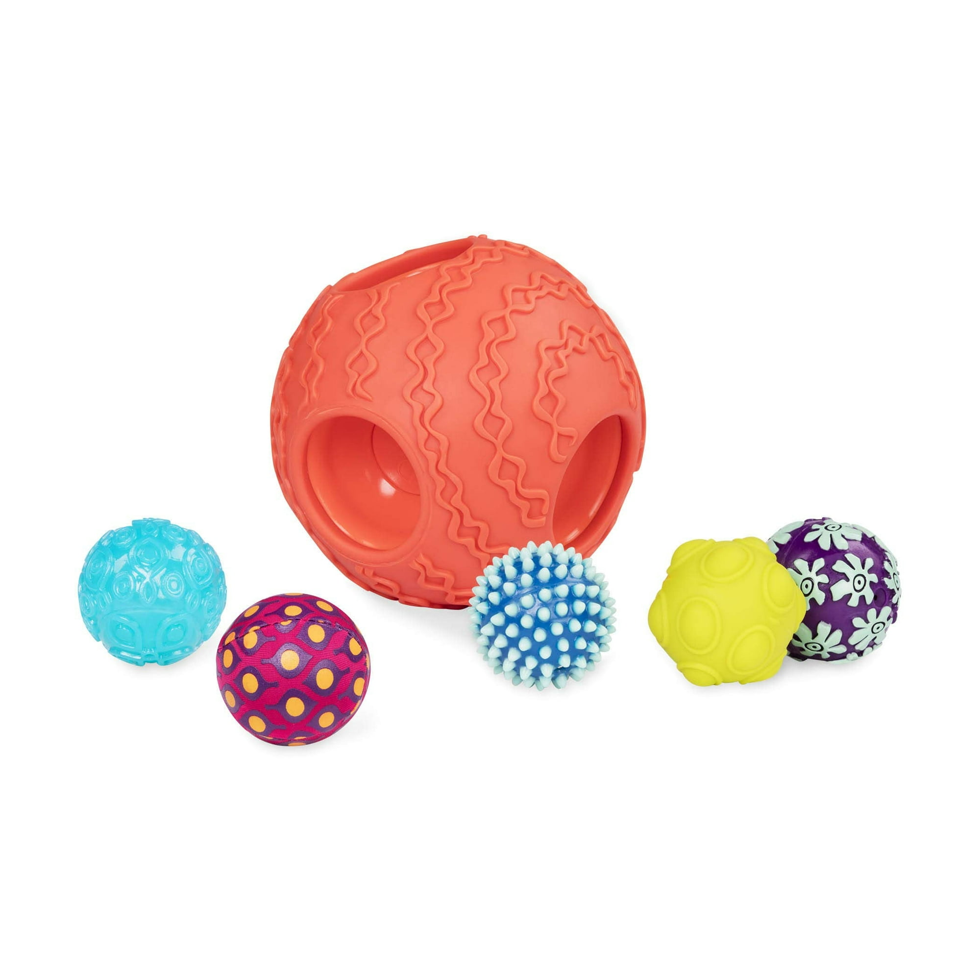B. Toys a 6 Sensory Balls a 1 Big Ball 5 Small Balls a Textured Colorful Baby Toys a Developmental Toys for Babies a 6 Months a Ballyhoo Walmart