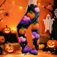 thumbnail image 6 of Domzest Halloween Pajama Pants Women Halloween Graphic Wide Leg Pajama Bottoms Drawstring Elastic Waisted Cute Pj Bottoms Dark Purple S, 6 of 6
