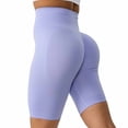 thumbnail image 1 of Puntoco Pantalones cortos casuales para mujer Pantalones cortos de yoga y fitness con cintura alta y realce de cadera para mujer, 1 of 2