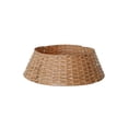 thumbnail image 1 of Langgg Naturally Designed Christmas Tree Base Crafted Water Hyacinth Woven Patterns Easy brown medium size, 1 of 6