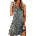 thumbnail image 1 of Besolor Robe à Paillettes pour Femmes 2024 Tendance à Encolure Goutte d'Eau Robe d'Été Scintillante Ligne A Fluide Plage Fête Mini Robes d'Été, 1 of 5