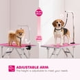 thumbnail image 4 of PawHut Foldable Pet Grooming Table for Dogs Cats Non-slip Surface, Pink, 4 of 10