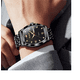 thumbnail image 4 of Reloj De Cuarzo Para Hombre Original Luminoso Impermeable Xtellar negro, 4 of 4