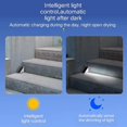 thumbnail image 4 of 2 luces solares para escaleras al aire libre, 13 luces LED solares para escalones de alto brillo IP68 impermeables para valla, pared, jardín, patio trasero, entrada, decoración de pasarelas (luz cáli, 4 of 5