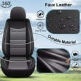 thumbnail image 5 of LAONNVIR Car Seat Cover Fit for Toyota Prius 2001-2015 Leather Seat Covers Breathable Waterproof Vehicle Seat Cushion(Grey7,2PCS Front), 5 of 8