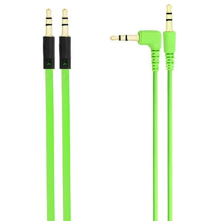 Chromo Inc 2 Pack Aux 3.5mm - 3.5mm Translucent Auxiliary Music Cables -