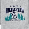 thumbnail image 3 of Peanuts - Snoopy Hiking Crew - Men's Crew Neck Fleece Pullover, 3 of 6