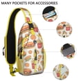 thumbnail image 2 of Sling Backpack Adjustable Shoulder StrapGym Cycling Travel Hiking Daypack for Men Women Travelers French Frie, 2 of 6