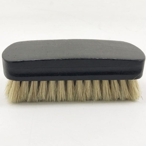 Cepillo de pelo de caballo, para engrasar, pulir, limpiar, quitar el polvo, cepillo de pelo suave para zapatos, juego de herramientas para limpiar zapatos
