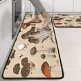 thumbnail image 2 of Kitchen Rugs Sets Of 2,Brown Mushroom Specimen Beige Pattern Anti Fatigue Kitchen Mat Rugs Non Slip Washable,Decorative Kitchen Floor Mats for Kitchen,Sink,Laundry,17"x47"+17"x47", 2 of 5