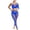 Blue, variant on Sexy Lingerie Sets for Women Valentine Off Shoulder Long Sleeve Halter Tops Deep V Mesh Pant Bodycon Boudoir Set