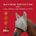 thumbnail image 5 of Manna Pro Pro-Force Fly Mask for Horses, Adjustable Fit for Comfort, with Ears, 1 Mask, 5 of 6