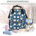 thumbnail image 5 of Pofeuu Star Penguin Print Diaper Bag Backpack, Multifunction Travel Pack Maternity Baby Changing Bags, Large Capacity, Waterproof, 5 of 6