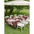 thumbnail image 3 of Outdoor Tablecloth with Umbrella Hole & Zipper, Brown Palm Tree Rectangle Tablecloth 60x102 Inch, Summer Botancial Tropical Farmhouse Patio Table Cover Waterproof Table Cloth for Picnic/Party, 3 of 7