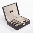 thumbnail image 2 of Bey-Berk 4-Watch Case  Valet | Brown Leather | BB533BRW, 2 of 2