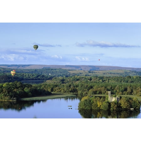 Lough Key Forest And Activity Park Boyle Co Roscommon Ireland Hot Air Balloons Flying Over A Park Canvas Art - The Irish Image Collection  Design Pics (18 x