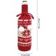 thumbnail image 4 of Funda para botella de vino navideña - Decoración con patrón de muñeco de nieve de Papá Noel, 4 of 5