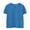Blue, variant on Shirts for Kids, Solid Color Girls' Embroidered Short Sleeve Top, Crewneck Lace Accent Blouse, Lightweight Comfortable Shirt