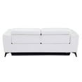 thumbnail image 4 of Titan Furnishings Italian Leather Sofa with Power Recliner in White, 4 of 12