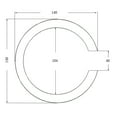 thumbnail image 3 of Etiqueta de Agujero de Sonido perfke Piezas de Decoración de Guitarra Acústica 40/41 Pulgadas Interior 104 Mm, 3 of 5