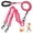 Pink, variant on Jewyow Double Dog Leash, 360° Swivel Tangle Free Bungee Walking Training for Large Medium Dogs, Reflective Dog Leash for 2 Dogs, Pink