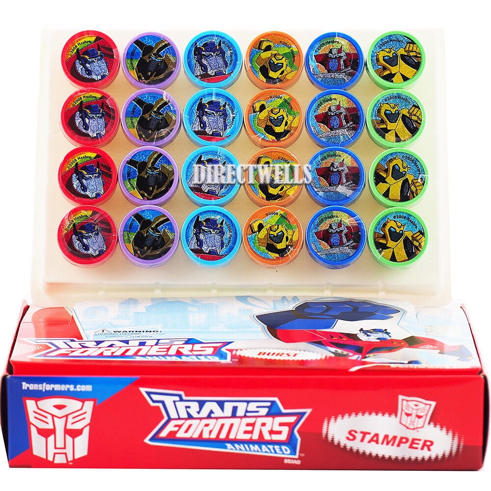 Transformers Authentic Licensed 24 Self Inking Stampers Goodie Bags