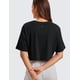 thumbnail image 2 of Remera CRZ YOGA Crop Top Deportiva de Algodón Pima Negra XL, 2 of 6