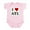 Petal Pink, variant on CafePress - I Love ATL Infant Bodysuit - Baby Light Bodysuit, Size Newborn - 24 Months