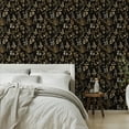 thumbnail image 6 of UMIGGEE 17.3-in x 236-in Floral Wallpaper Peel and Stick Floral Black Wallpaper Self Adhesive Flower Wall Paper Contact Paper Home Decor Wall Covering Old Furniture Renovation, 6 of 9