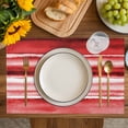 thumbnail image 4 of Red Ombre Placemats Set of 4, Modern Abstract Art Farmhouse Placemats for Dining Table, Place Mats for Kitchen Tabletop, Waterproof Wipeable Dining Table Mats Set, 4 of 9
