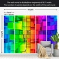 thumbnail image 4 of Tiptophomedecor Abstract Wallpaper Wall Mural - Colour Jigsaw, 4 of 7