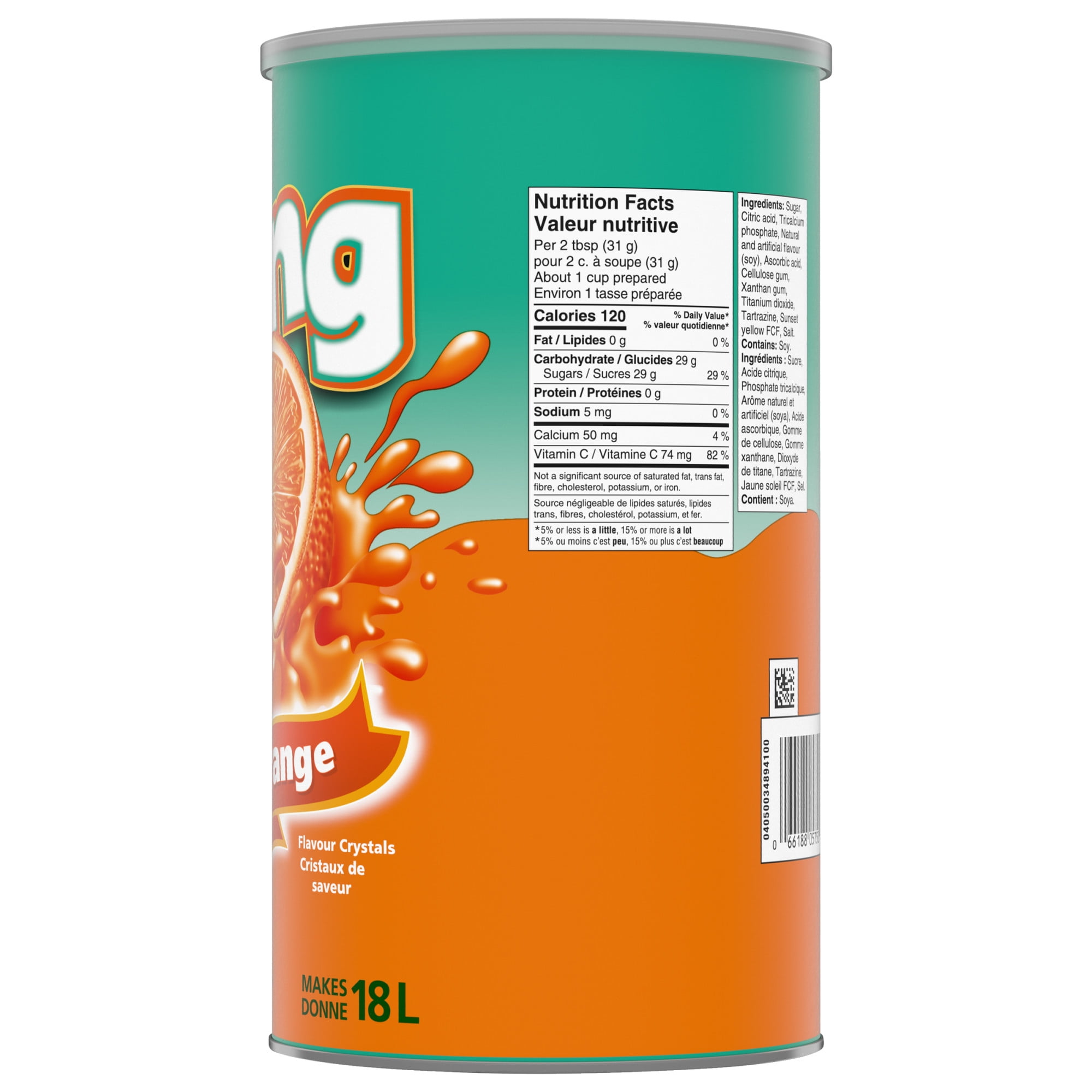 Tang Orange Drink Mix, Powders, 2.2kg