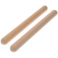 thumbnail image 1 of Phenofice 2 Pcs Tige de Rythme Brun Clair pour Enseignement Musical pour Enfants, 1 of 8