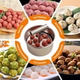thumbnail image 6 of Stainless Steel Meatball Maker Set, Manual Press Tool with Spoon for Home Kitchen, Meal Prep & Appetizers, 6 of 10