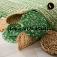 thumbnail image 5 of Jaipur Art And Craft Scalloped Jute Cotton Area Rug Hand Braided Eco Friendly Carpet (2x3 Sq ft), 5 of 6