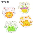 thumbnail image 2 of 4-piece set of baby soft cotton waterproof and breathable study pants diaper bag, washable diaper pants, 2 of 6