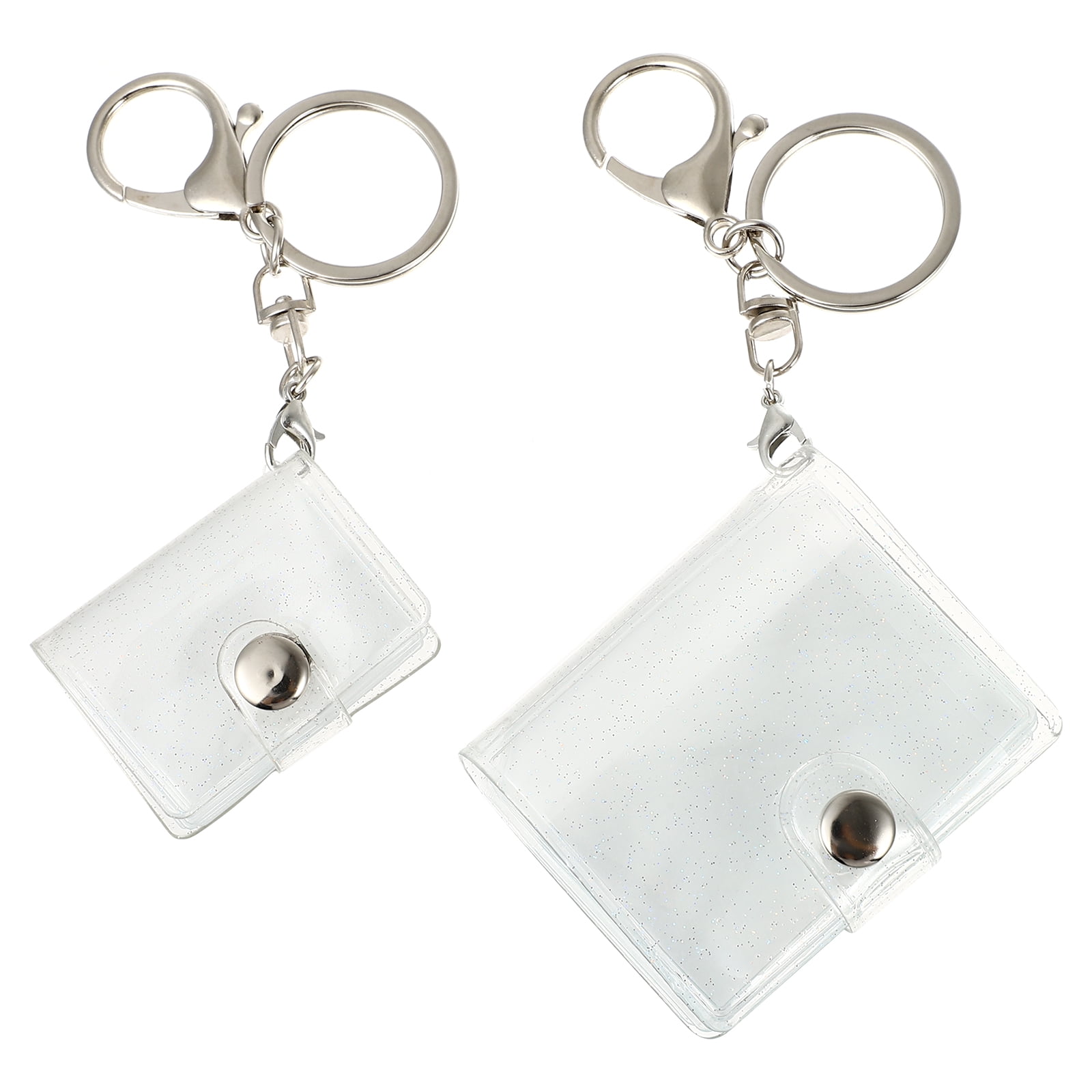 OUNONA Photo Album Keychain Picture Key Mini Holder Small Ring Binder