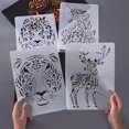thumbnail image 2 of Painting template creative animal theme lace ruler personality scratch painting Template, 2 of 6