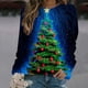 thumbnail image 1 of Pntutb Camiseta de manga larga con cuello redondo y estampado navideño para mujer Pntutb Pntutb-3199, 1 of 4