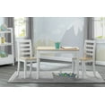 thumbnail image 3 of Delta Children Gateway Table & 2 Chairs Set, Greenguard Gold Certified, White/Natural, 3 of 10