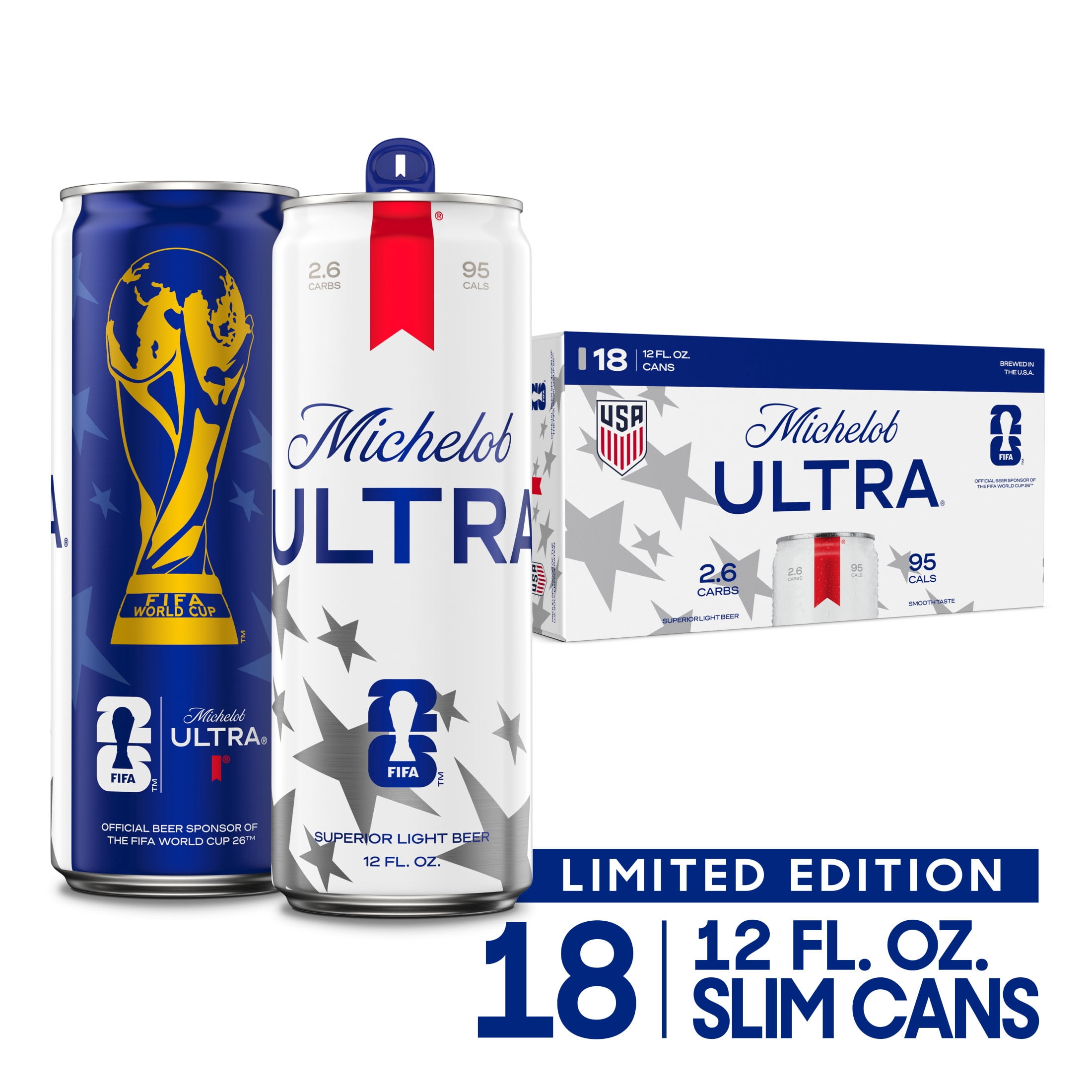 Michelob ULTRA Superior Light American Lager Beer, 18 pack 12 fl oz Aluminum Cans 4.2% ABV