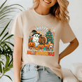 thumbnail image 3 of Happy Hallothanksmas Tshirt, Halloween Thanksgiving Christmas Shirt, Holiday Season Tee, Turkey Gift, Vintage Ghost ,Merry Christmas, 3 of 5