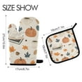 thumbnail image 2 of Yayeee Oven Mitts and Pot Holder Set of 2 Heat Resistant Kitchen Gloves Baking Hot Pad, Fall Books, 2 of 5