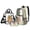 Beige-Art Capybara Polka Dot, variant on Kuiaobaty Vintage Cherry Print Clear Backpack with Pencil Case Polka Dot Print Bookbag and Lunch Bag with Side Pockets Transparent Backpack with Lunch Box for School