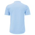 thumbnail image 5 of Krdevn Men's Summer Cotton Linen Shirt Short Sleeve Button Down Casual Solid Color Loose Fit Top,Color: Blue Size: 5XL, 5 of 5